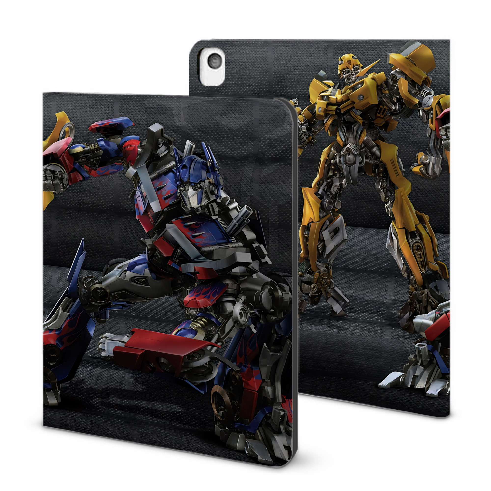 （画像用） Transformers トランスフォーマー IPadケース ペンホルダー付き ブックスタイルデザイン